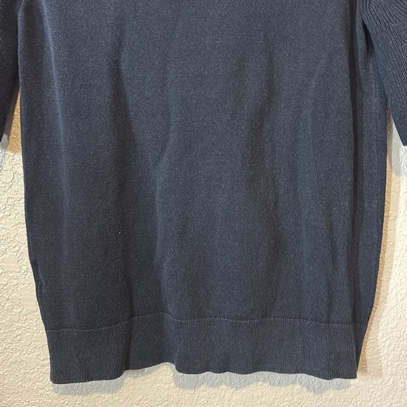 Banana Republic Navy Flutter Sleeve Top - Picture 8 of 9
